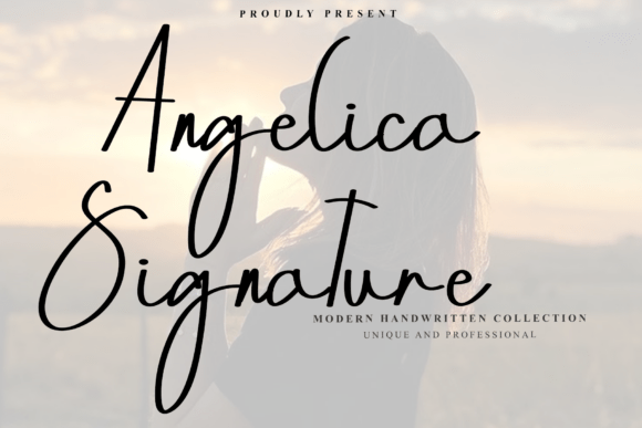 Angelica Signature: A Bold Handwritten Font for Crafters