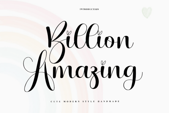 Billion Amazing: A Rhythmic Script Font for Makers