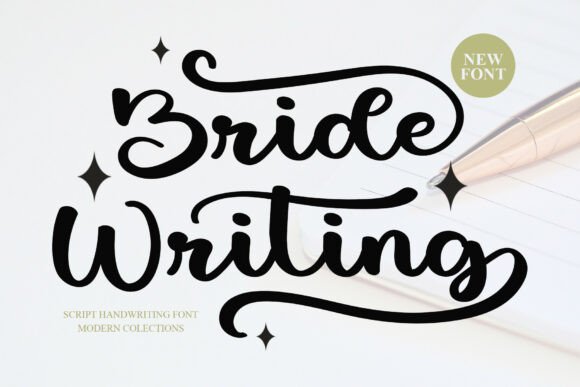 Bride Writing: A Bold Script Font for Crafters