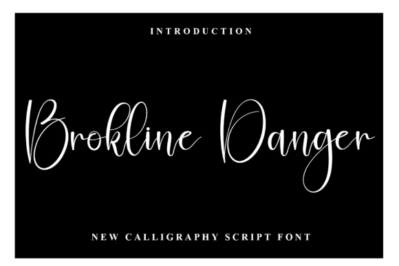 Brokline Danger: A Warm Script Font for Crafters
