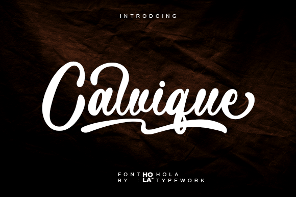 Calvique: A Bold Script Font for Modern Web Design