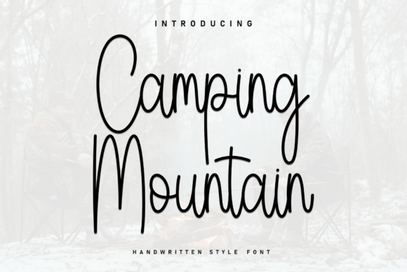 Camping Mountain Font: A Natural Script for Editorial Design