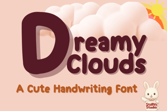 Dreamy Clouds: A Playful Handwritten Font for Branding