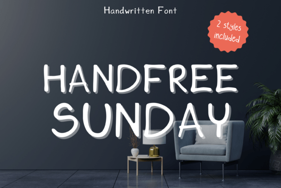Handfree Sunday: A Handwritten Font for Small Business Branding