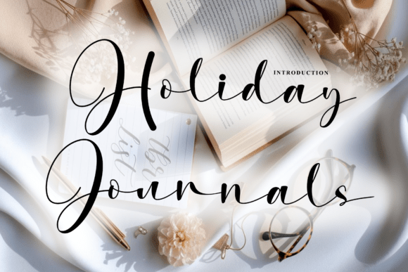 Holiday Journals: A Script Font for Branding