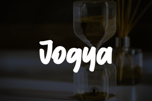 Jogya: A Bold Script Font for Modern Editorial Design