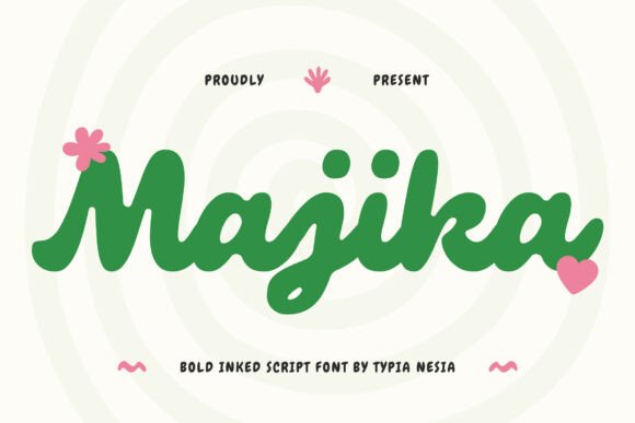 Majika: A Retro Brush Font for Bold Web Headers