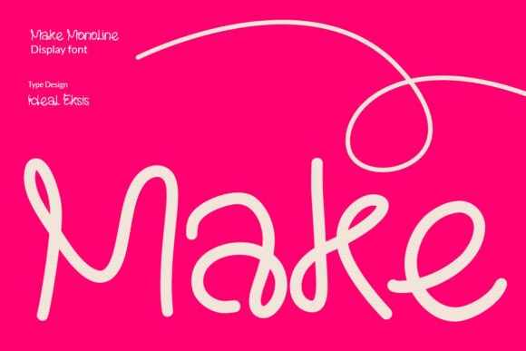 Make: A Modern Script Font for Web Design