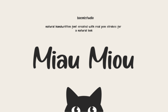 Miau Miou: A Casual Handwritten Font for Web Design