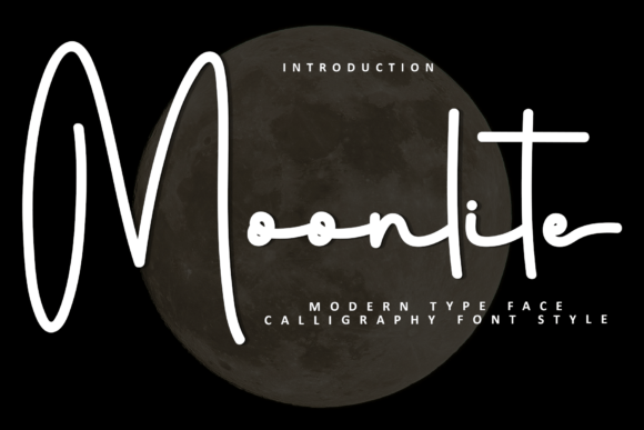 Moonlite Typeface: A Festive Script for Holiday Branding