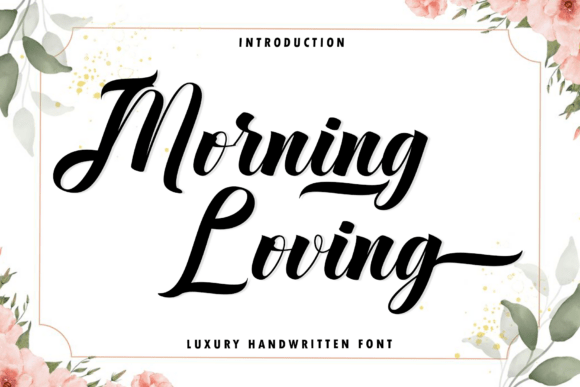 Morning Loving: A Graceful Script Font for Editorial Design