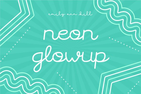 Neon Glowup: The Script Font for Scroll-Stopping Content