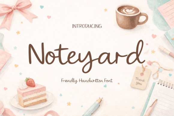 Noteyard: A Handwritten Font for Authentic Branding