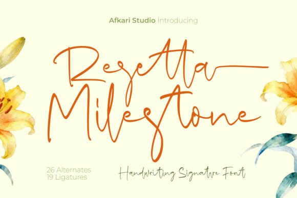 Resetta Milestone: A Handwritten Font for Clear Campaigns
