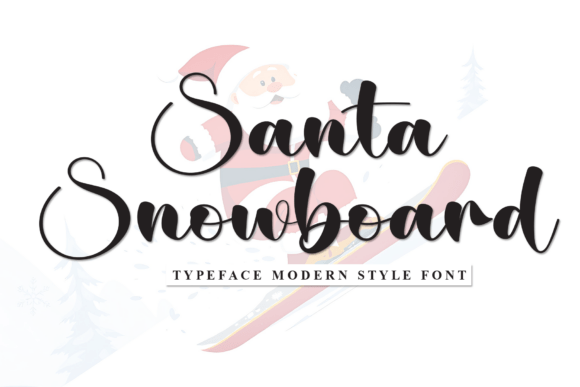 Santa Snowboard Font for Brand Identity