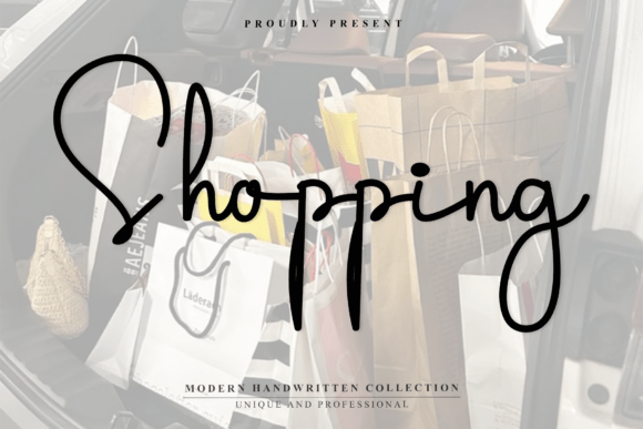 Shooping: A Handwritten Font for Editorial Design