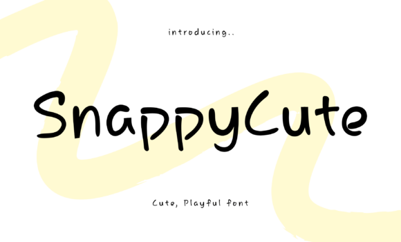Snappy Cute: A Playful Display Font for Web Design