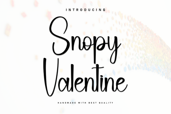 Snopy Valentine: A Handwritten Font for Crafters