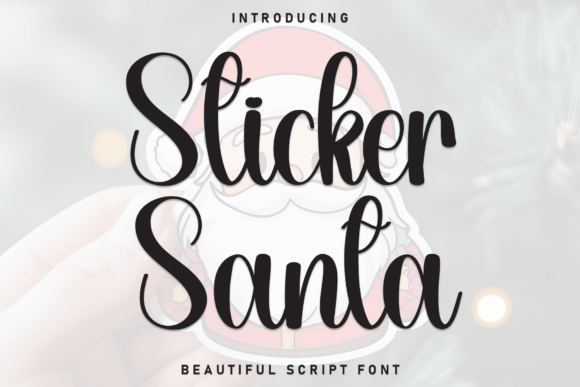 Sticker Santa: A Whimsical Display Font for Branding