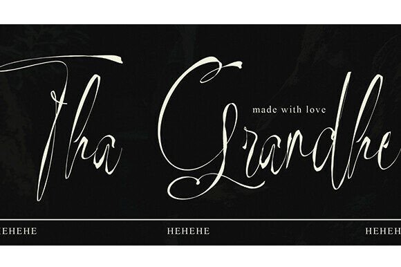 The Grande: A Handwritten Font for Web Design