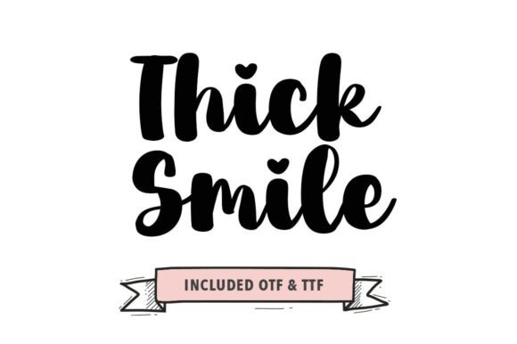 Thick Smile: A Bold Handwritten Font for Web Design