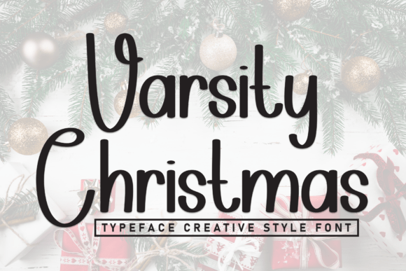 Varsity Christmas: A Warm Script Font for Editorial Design