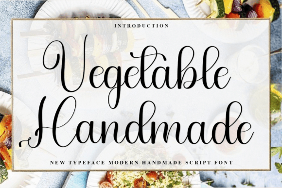 Vegetable Handmade: A Festive Typeface for Your Brand