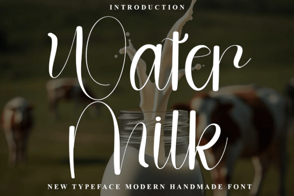 Water Milk: A Friendly Typeface for Modern Branding